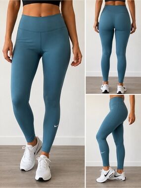 Nike Dry-Fit Teal Leggings Size XL